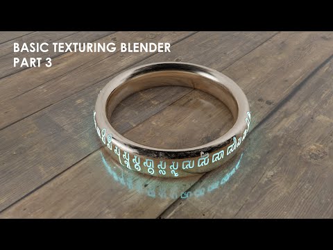Tutorial Texturing Ring in Blender part 3