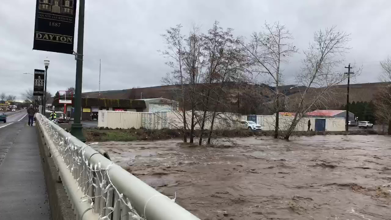 RAW Video Flooding of Touchet River in Dayton YouTube