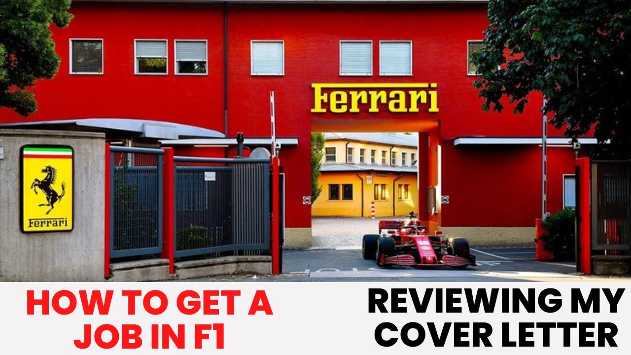 How to get a JOB in F1 Reviewing my RedBull Racing Cover Letter YouTube