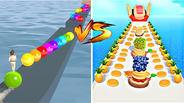 Max Levels PANCAKE RUN vs Stack Rider🏆💕: All Levels Gameplay Walkthrough Android, iOS New UPDATE