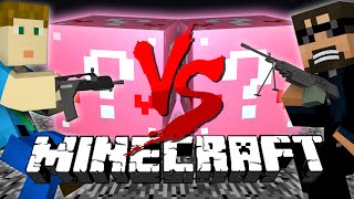 Minecraft: PINK CHARITY LUCKY BLOCK CHALLENGE | Paintball Battle