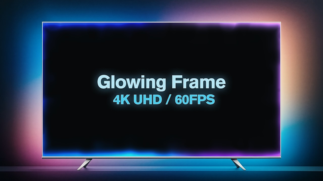 ✦ Glowing Frame Screensaver ✦ 4K · 60 FPS · TV Ambient Background | 2 Hours | No Audio