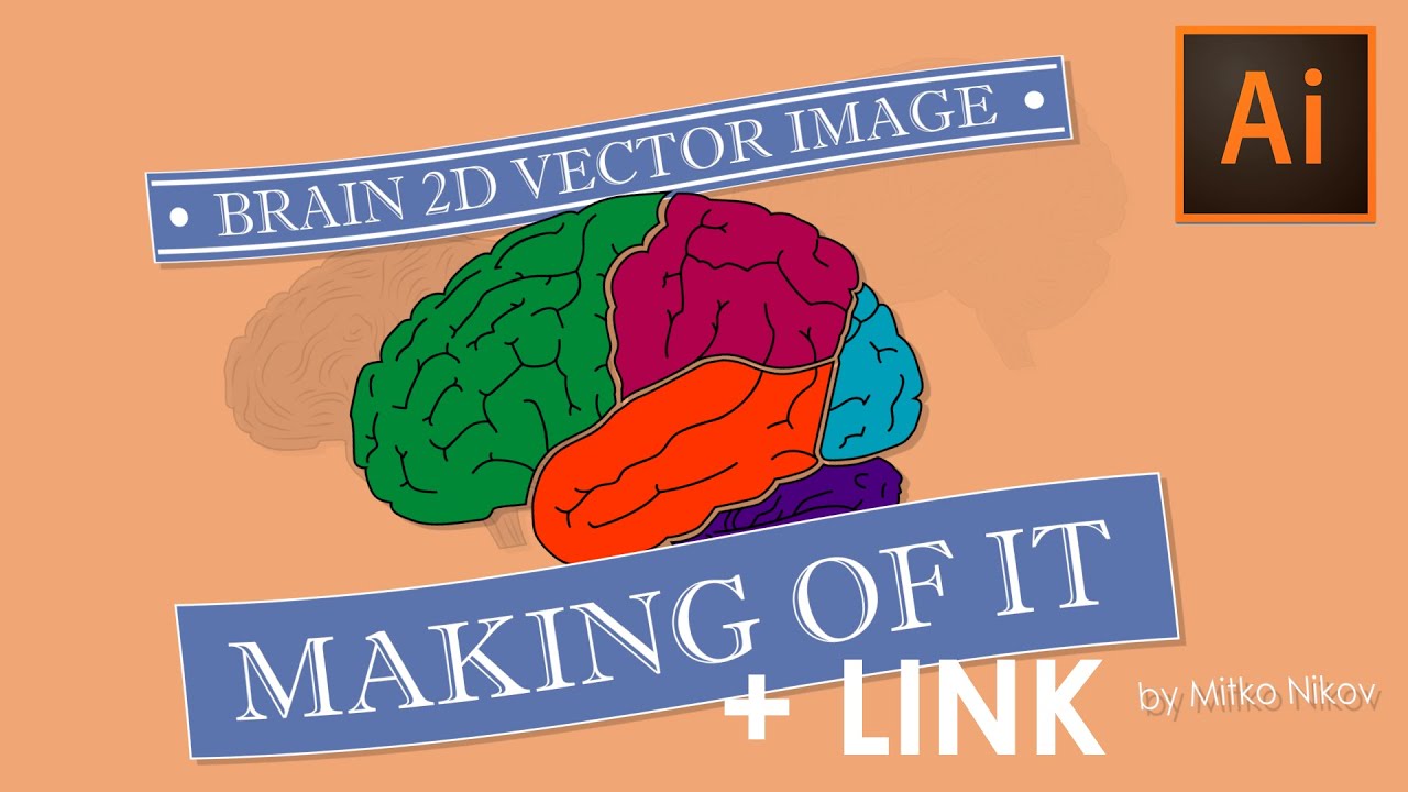 Brain 2D  Vector Image FREE Time Lapse Making YouTube