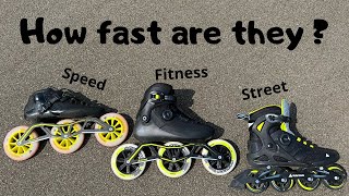 What is the fastest skate? - Test and review Street vs Fitness vs Speed skates