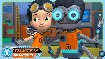 Robo Twins?! | Rusty Rivets | Cartoons for Kids