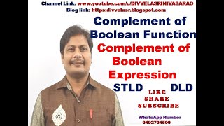Complement of Boolean expression || Complement of Boolean Function ||  Boolean Algebra | STLD | DLD