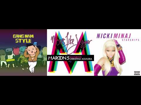 PSY vs. Maroon 5 ft. Christina Aguliera vs. Nicki Minaj - Moves Like Gangnam Starships