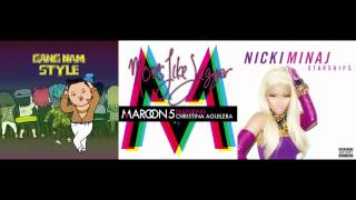 PSY vs. Maroon 5 ft. Christina Aguliera vs. Nicki Minaj - Moves Like Gangnam Starships Resimi