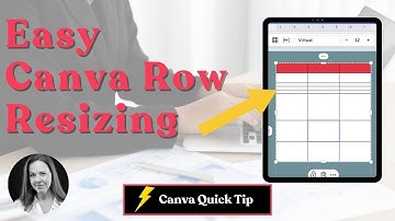 Transform Your Canva Table with Perfect Row Heights!