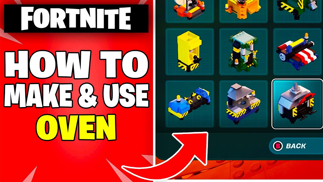 How to Make & Use Oven in Lego Fortnite YouTube