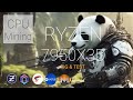 Ryzen 7950x3d  cpu king mining