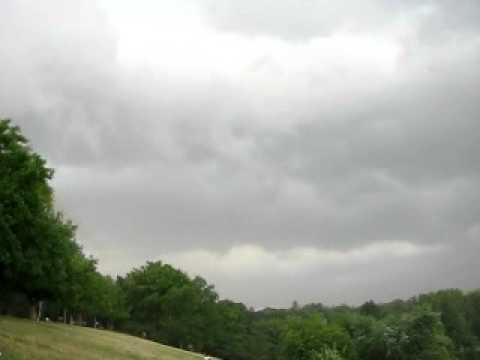 Approaching of the severe cloud sistem, possible  supercell- July  17, 2011-19:23