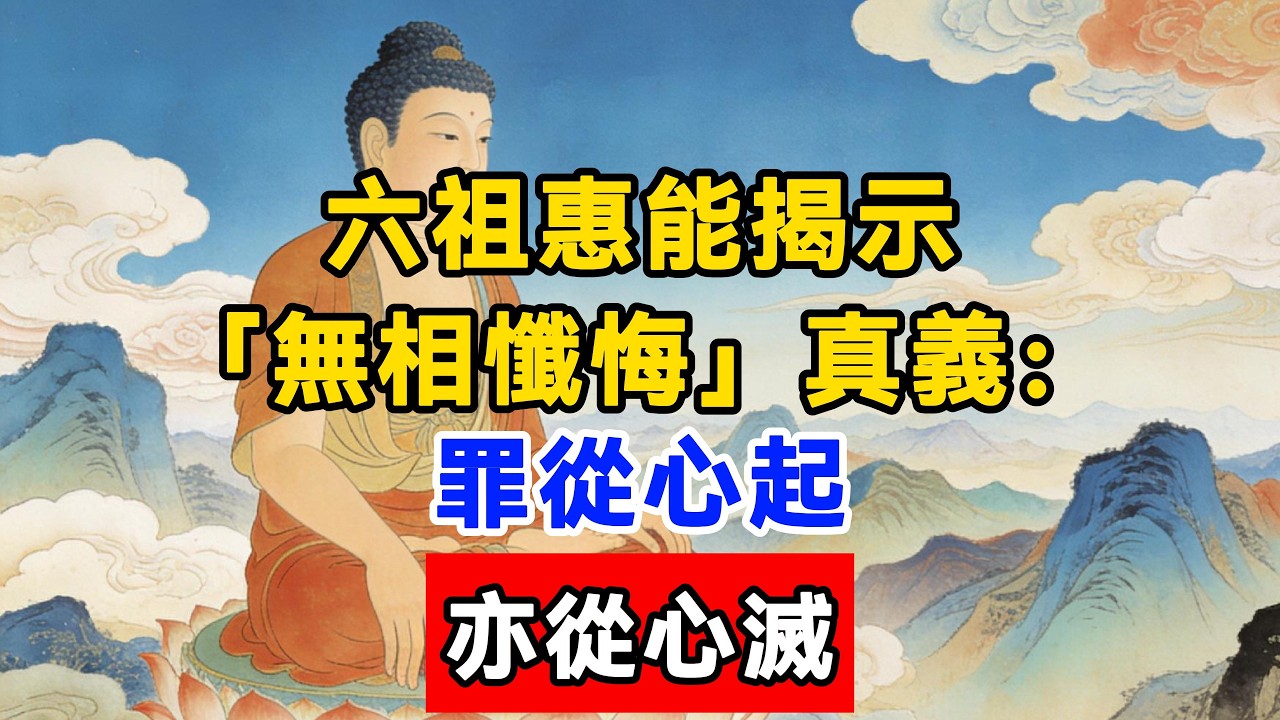 六祖惠能揭示「無相懺悔」真義：罪從心起，亦從心滅！#佛陀#佛學#佛教#禪修#佛法智慧#佛教故事#佛教文化#佛學知識 #佛學智慧 #明月禅心