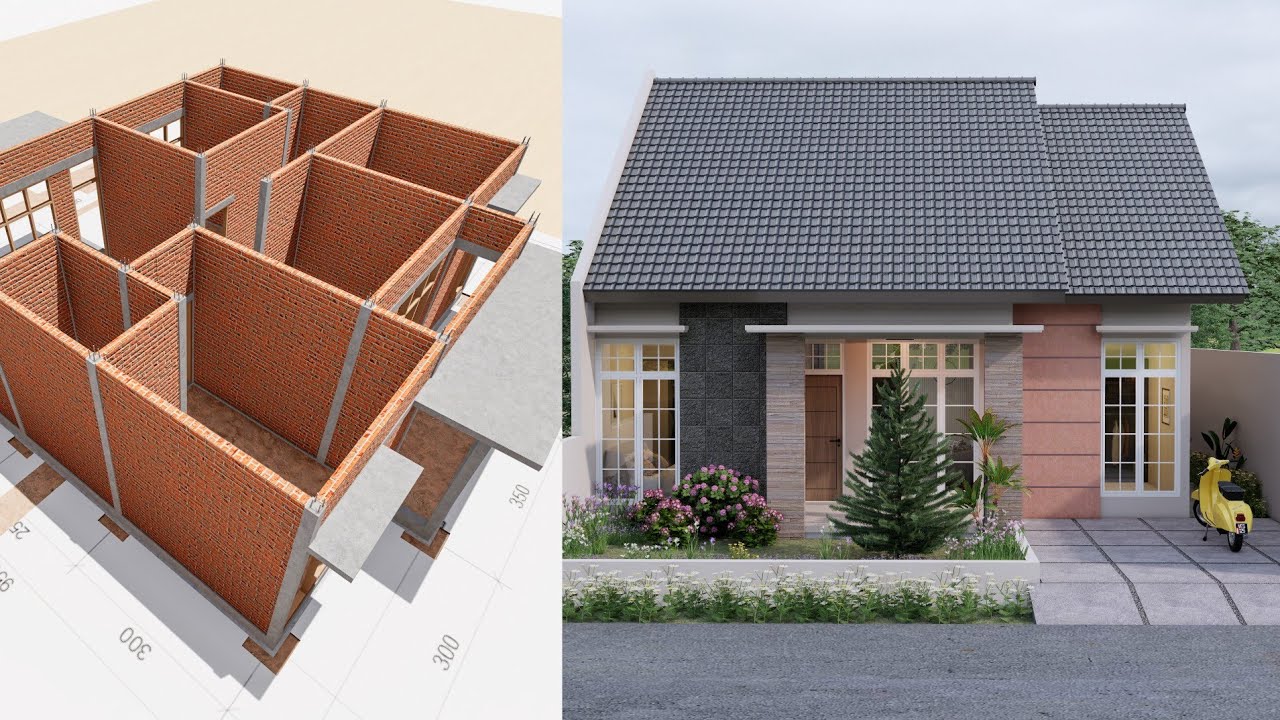 Tahapan membangun rumah minimalis dengan interior yang cantik - YouTube