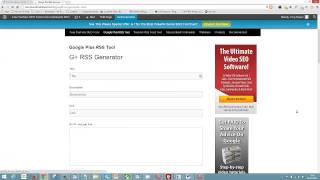 Google Plus RSS Feed Tool - Free Online SEO Software screenshot 5