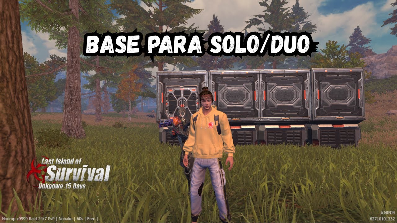 O MELHOR MODELO DE BASE PARA SOLO/DUO NO LAST ISLAND OF SURVIVAL