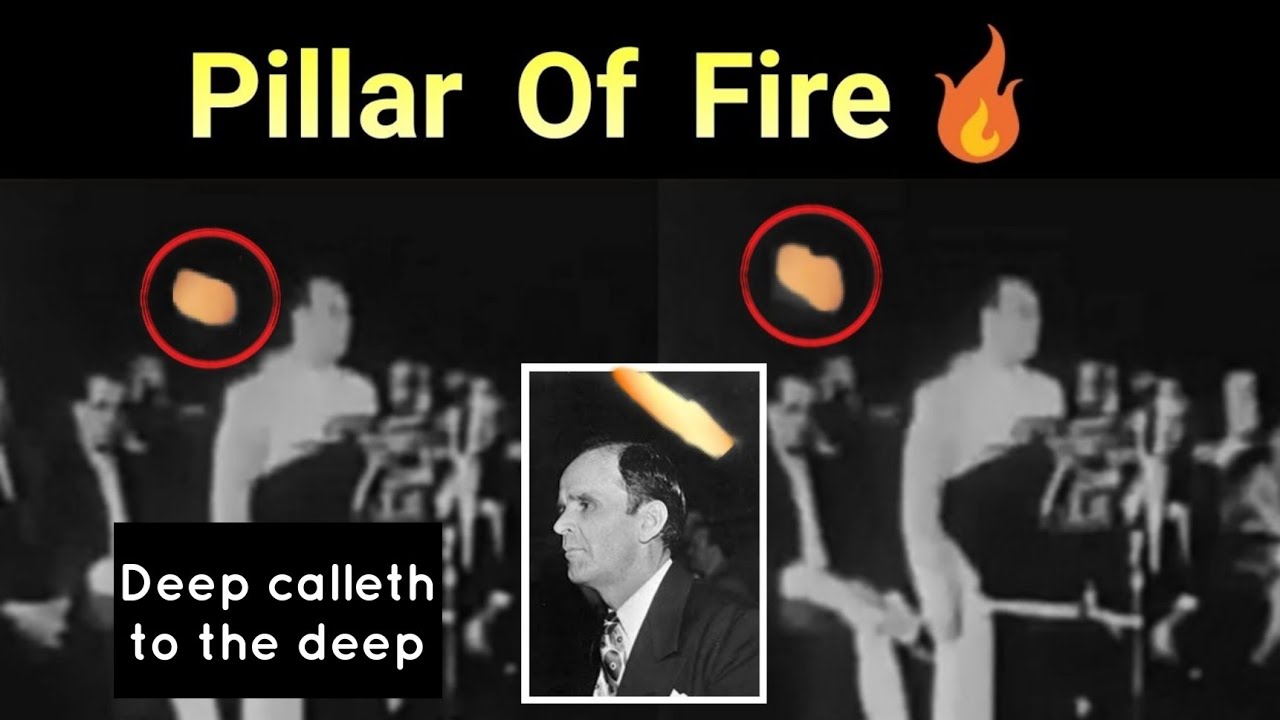 Pillar of Fire came on Bro. William branham Meeting ( Deep Calleth to the Deep ) 33:30 in real video