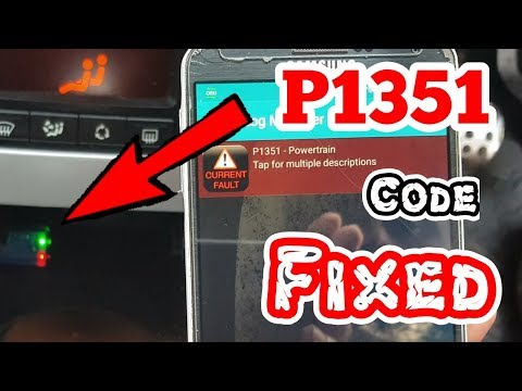 P1351 Fault Code Found And Fixed
