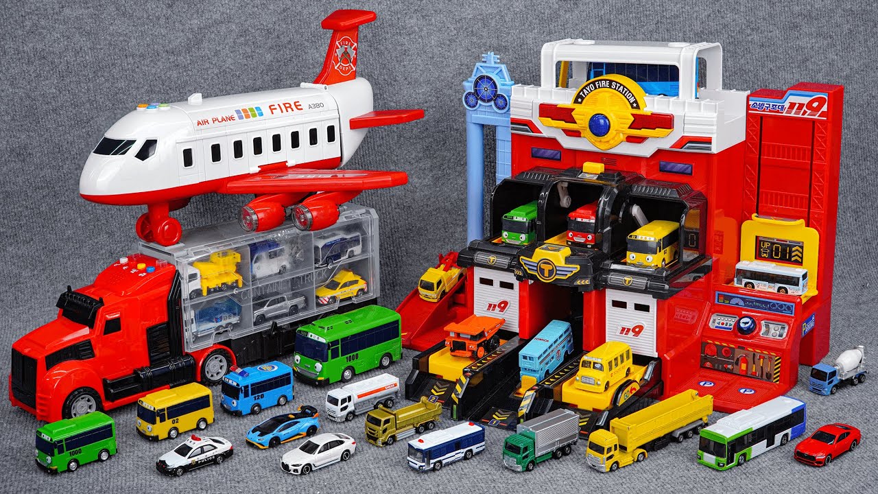 トミカ 変形消防車玩具コレクションTomica Transforming Fire Truck Toy Collection Playset ASMR Satisfying with Unboxing