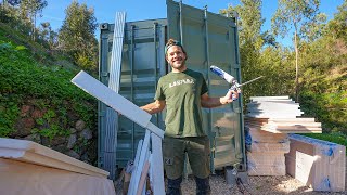 Converting our SHIPPING CONTAINER: Insulation + Framing (Part 1)