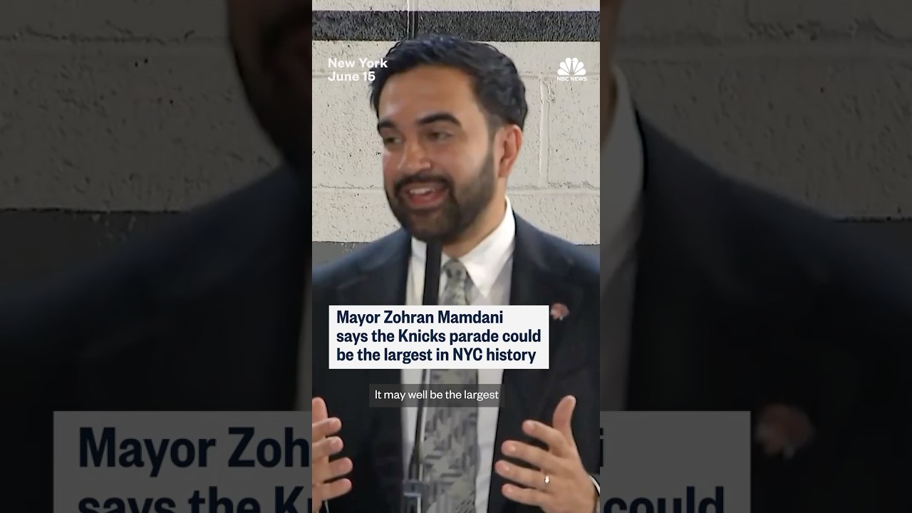 Mayor Zohran Mamdani says the Knicks parade could be the largest in NYC history Mayor Zohran Mamdani says the Knicks parade could be the largest in NYC history