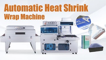 Automatic Heat Shrink Wrap Machine | Plastic Shrink Film Packing Machine for Books, Cosmetics, Boxes