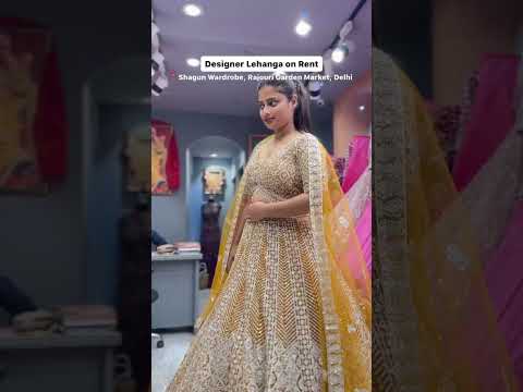 #lehengaonrentindelhi #rajourigarden #shagunwardrobe #nonbridallehenga #wedding #weddingclothes