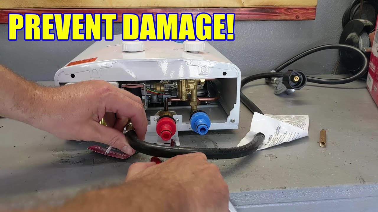 How to Properly store a Portable camping water heater by CAMPLUX YouTube