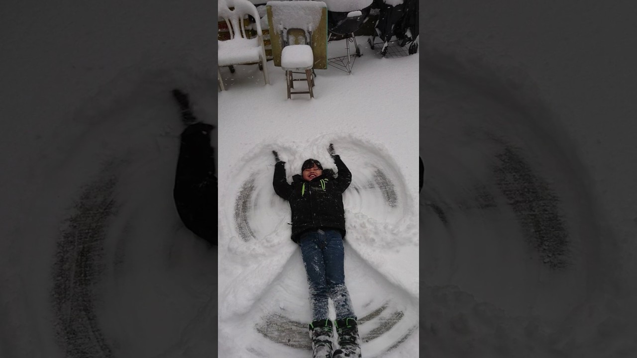 How to make a snow angel from a kid YouTube