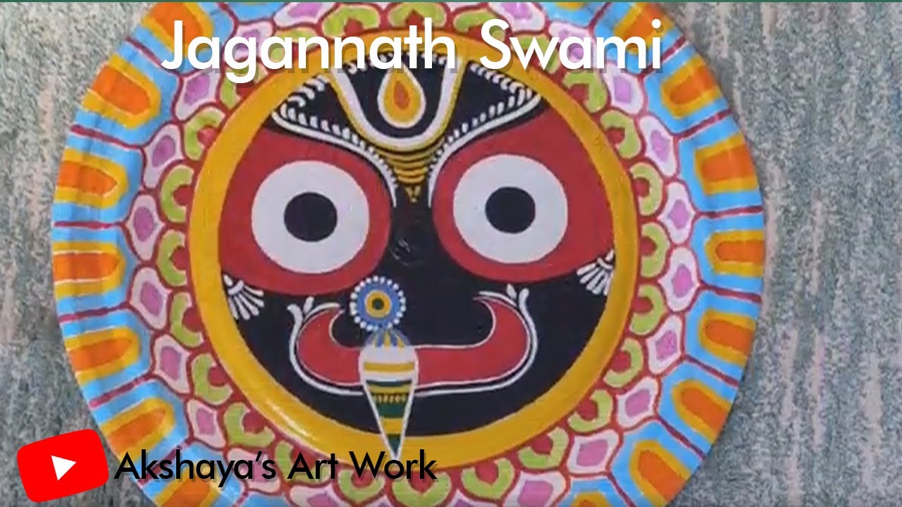 Lord Jagannath Swami Enamel Painting