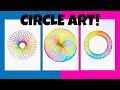 You will be amazed at how easy these are to make 3 circle art activities that look stunning