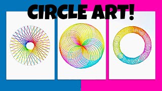 You will be amazed at how easy these are to make! 3 circle art activities that look stunning!