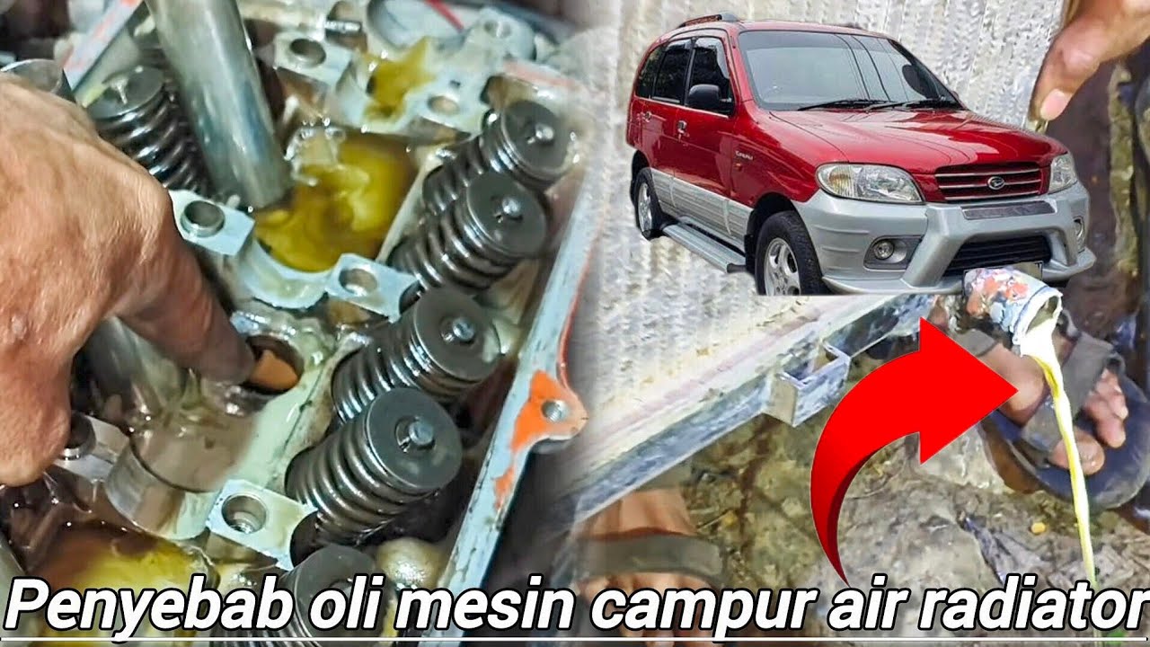 Daihatsu Taruna‼️penyebab oli mesin campur air radiator #feroza #daihatsutaruna #plugcylinder