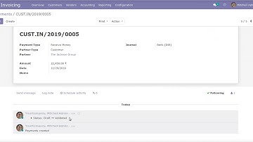 How to add Chatter on Account Payment/Voucher Entry | Odoo App Features #odoo16  #Voucher #odoo