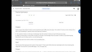 Record Breaker solution - Google Kickstart Round B 2020