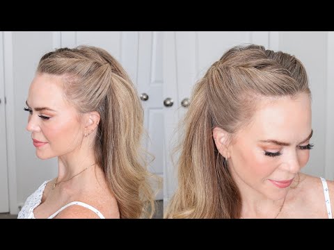 The Twisted Half Up That Goes With Everything 🤍 Easy Everyday Hairstyle