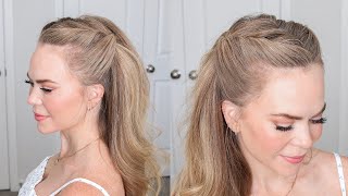 The Twisted Half Up That Goes With Everything 🤍 Easy Everyday Hairstyle