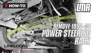 How To Remove SN95/New Edge Mustang Power Steering Rack (1994-04)