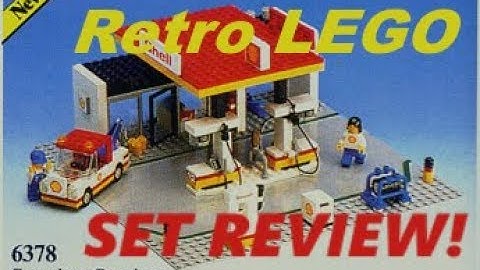 Retro LEGO 6378 Shell Service Station | UNBOX & SPEED BUILD REVIEW