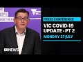 Victoria may need to close entire industries if COVID numbers remain 'unacceptably high' | ABC News