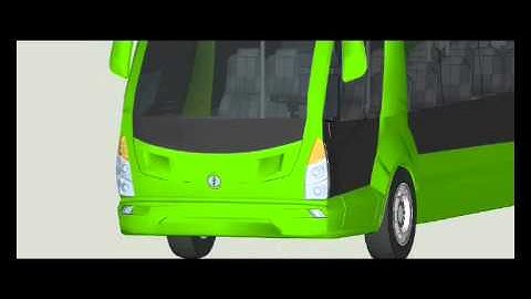 3D bus by Google SketchUp