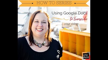 How to transcribe your video using Google Docs