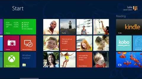 Windows 8 Start Screen (MWC 2012)