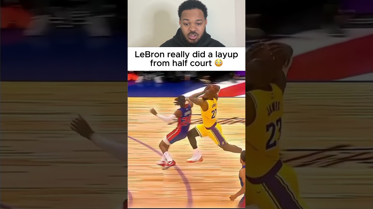 ONE DRIBBLE FROM HALFCOURT?? 😭