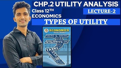 12th New Syllabus Maharashtra| Economics Chp.2|TYPES  OF UTILITY