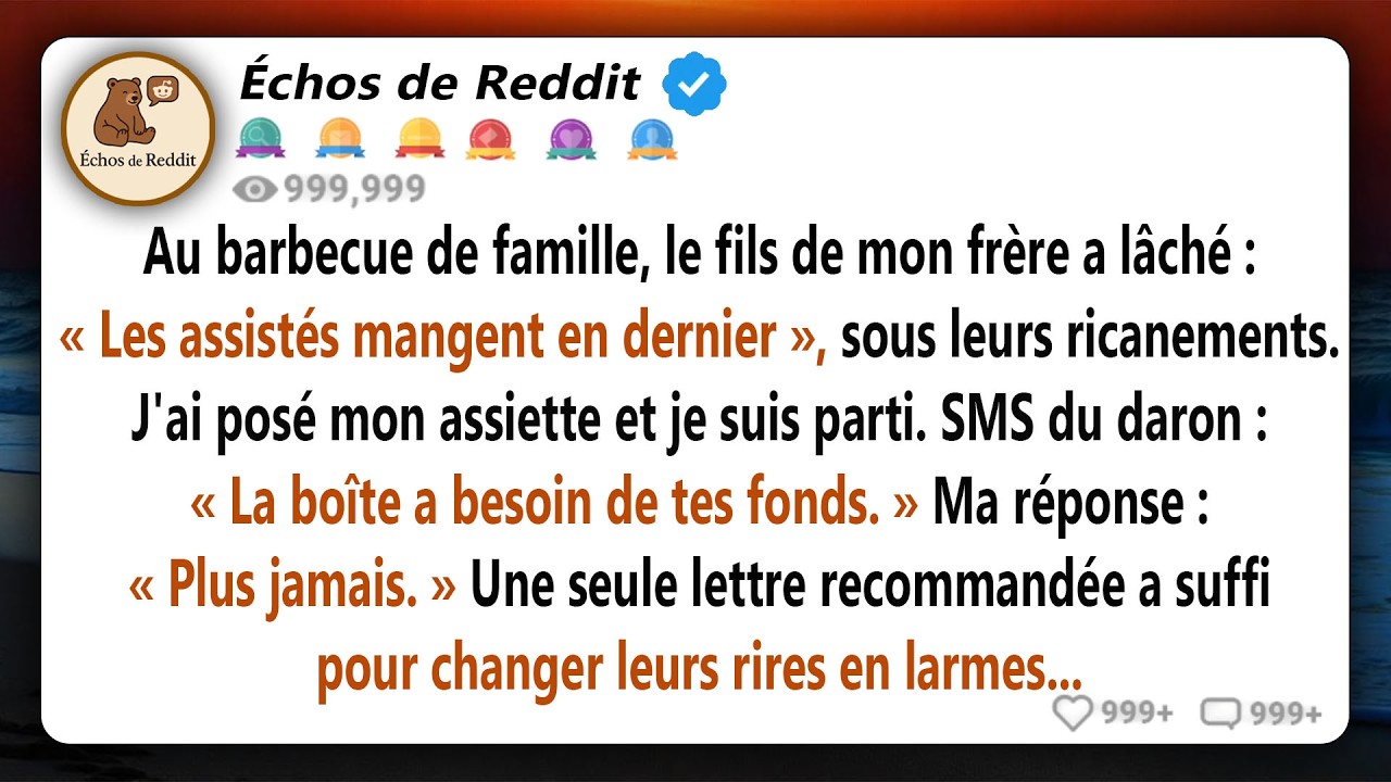 « Les cas de charité mangent en dernier. » Mon neveu de dix ans a lancé cette phrase devant toute la famille réunie, pendant le barbecue du 4 juillet, et ils ont tous éclaté de rire. J'étais...