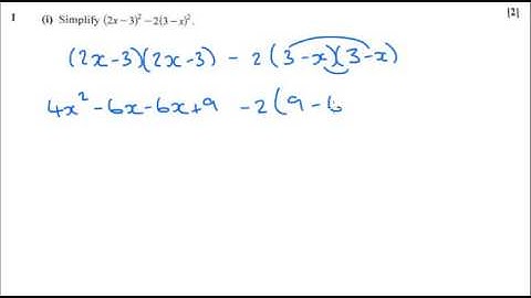 AS Pure Maths - Polynomials OCR  Core 1 May 2016 q1i