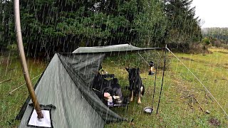Camping at Night in the NonStop Rain | I'm soaked
