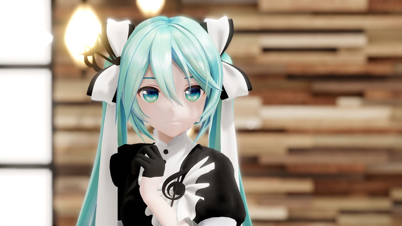 【MMD】ミュージックミュージック - 初音ミク / YYB Piano Miku