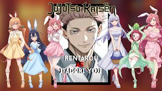 100 Girlfriends Who Really Love You React To Aijou Rentarou As Yuji Itadori Jjk Part 2